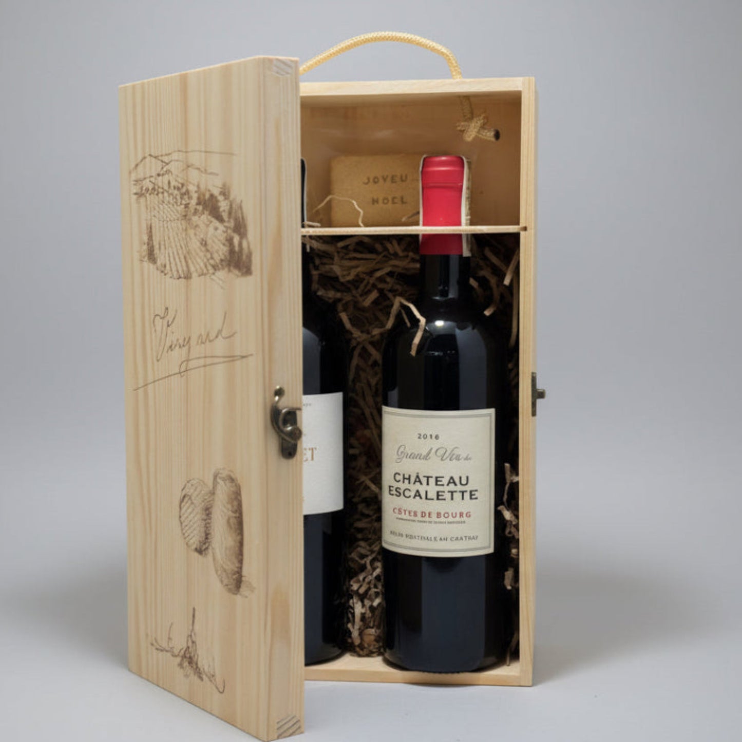 Chic Wine Pairing Wood Gift