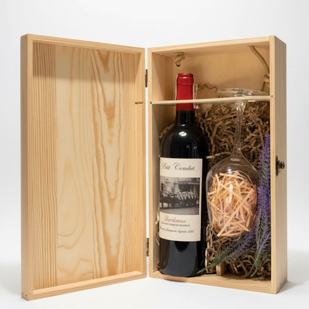 Chic Wine Pairing Wood Gift
